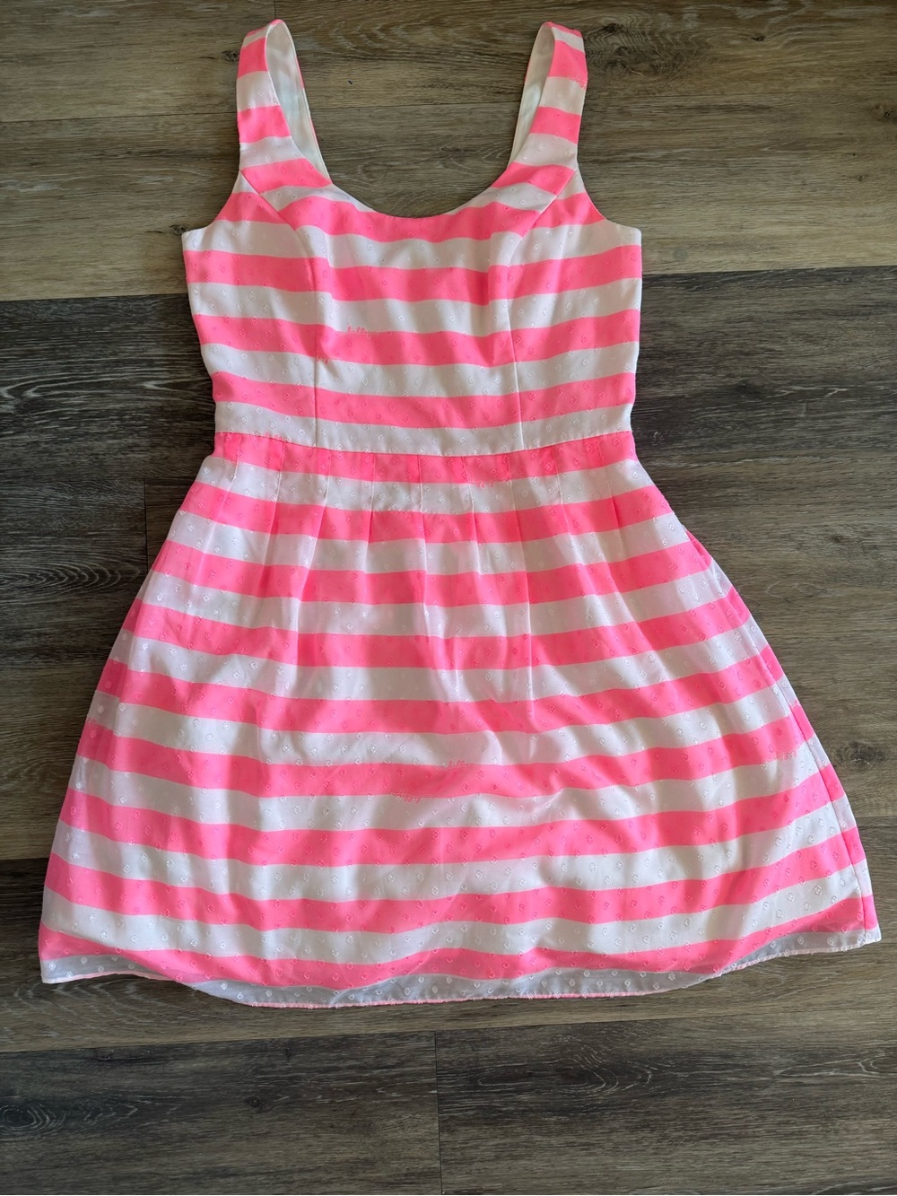 Lilly Pulitzer Pink and White Striped Sleeveless Dress